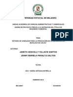 Estudio de Viabilidad para La Producción de La Mermelada de Mucilago de Cacao