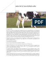 El Manejo Diario de La Vaca Lechera Alta Productora