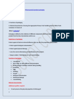 Role of Packaging Material On Pharmaceutical Product Stability