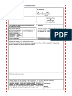 Shippers Declaration Open Format Non Fillable