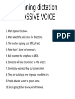 Passive Voice Running Dictation