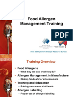 Allergen Awareness Training Presentation