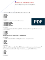 Important MCQ - Microwave Communication