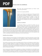 Reconozca Las Diferencias Entre Los Sintéticos