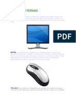 Partes Internas y Externas de La Computadora