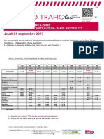 Ligne SNCF Tours-Vendome-chateaudun-Paris Austerlitz Le 21.09.2017