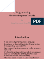 C Programming: Absolute Beginner's Guide