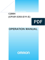 W130e105 C200h-Cpu01 Operation Manual