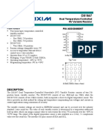 DS1847 Dual Temperature-Controlled NV Variable Resistor I2C PDF