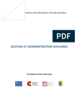 Gestion Et Administration Scolaires