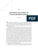 Exploring The World of Social Research Design PDF