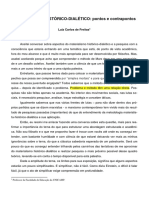 Freitas, LC. Materialismo Histórico Dialético Pontos e Contrapontos