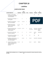 Liabilities: Assignment Classification Table