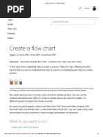 Create A Flow Chart - Office Support