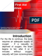 CPR and First Aid Guidelines: Presentation Prepared By: Randy G. Tabaog, LPT AMA Computer College Santiago Campus