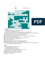 Crossword Puzzle For Electrical Engineers