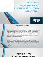 Presiones Manometricas, Presiones Absolutas y Mediciones