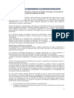 Hernando Zorrilla La Gerencia Del Conocimiento y La Gestión Tecnológica