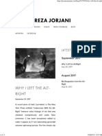 Why I Left The Alt-Right - Jason Reza Jorjani