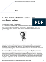 La APA Suprimió La Homosexualidad Por Cuestiones Politicas - Psiquiatría - NET