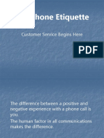 Telephone Etiquette: Customer Service Begins Here