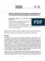 Ensaio Acelerado para Formação de Eflorescencia em Argamassas Endurecidas