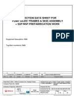 Inspection Datasheet For Pumps Skids' Frame & Skid Assembly (EDR - 950-2-0151-000-VOG-InP-DTS-1590 - 001 - A) - 1