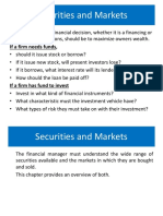 Securities and Markets