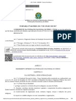 Portaria Presidencia 666 2017 Regimento Interno