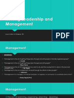 Nursing Leadership and Management