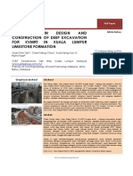 Jurnal Teknologi: Challenges IN Design AND Construction OF Deep Excavation FOR KVMRT IN Kuala Lumpur Limestone Formation