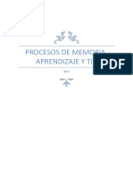 Test Procesos de Memoria, Aprendizaje y Tic