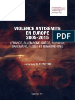 Violence Antisémite en Europe 2005-2015