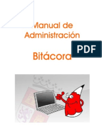 Manual Administración Bitacora