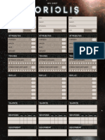 Coriolis NPC Sheet