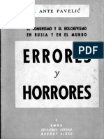 Errores y Horrores - Dr. Ante Pavelic