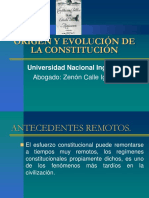 I. Origen y La Evolucion de La Constitucion