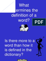 What Determines The Definition of A Word?