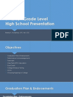 9 and 10 Grade Level Presentation