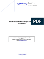 SIS Safety Requirements Specification Guideline PDF