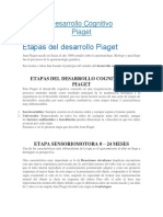 Desarrollo Cognitivo de Piaget