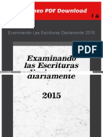 Examinando Las Escrituras Diariamente 2015