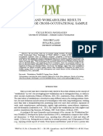 Coping and Workaholism. Results From A Large Cross-Occupational Sample