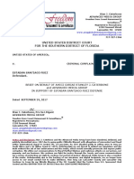 STAN J. CATERBONE, PRO SE APPLICATION FOR AMICUS CURIE IN CASE NO. 17-6003-BSS ESTABAN SANTIAGO RUIZ, FT. LAUDERDALE SHOOTER September 29, 2017