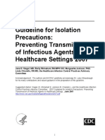 Guideline For Isolation Precautions: Preventing Transmission of Infectious Agents in Healthcare Settings 2007