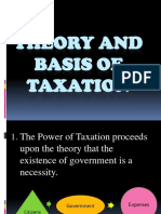 Theory and Basis of Taxation