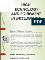 High Technology and Equipment in Intelligence 