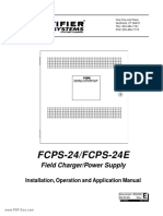 Notifier FCPS 24 FCPS 24E Field Charger Power Supply