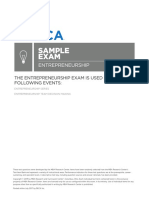 Hs Entrepreneurship Sample Exam 1