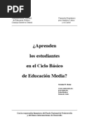 ¿Aprenden Los Estudiantes Del CBU